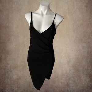 Mind Code Black Asymmetrical Dress Medium